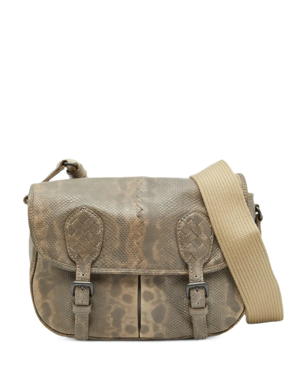 Bottega Veneta Pre-Owned Gardena leather messenger bag - Toni neutri