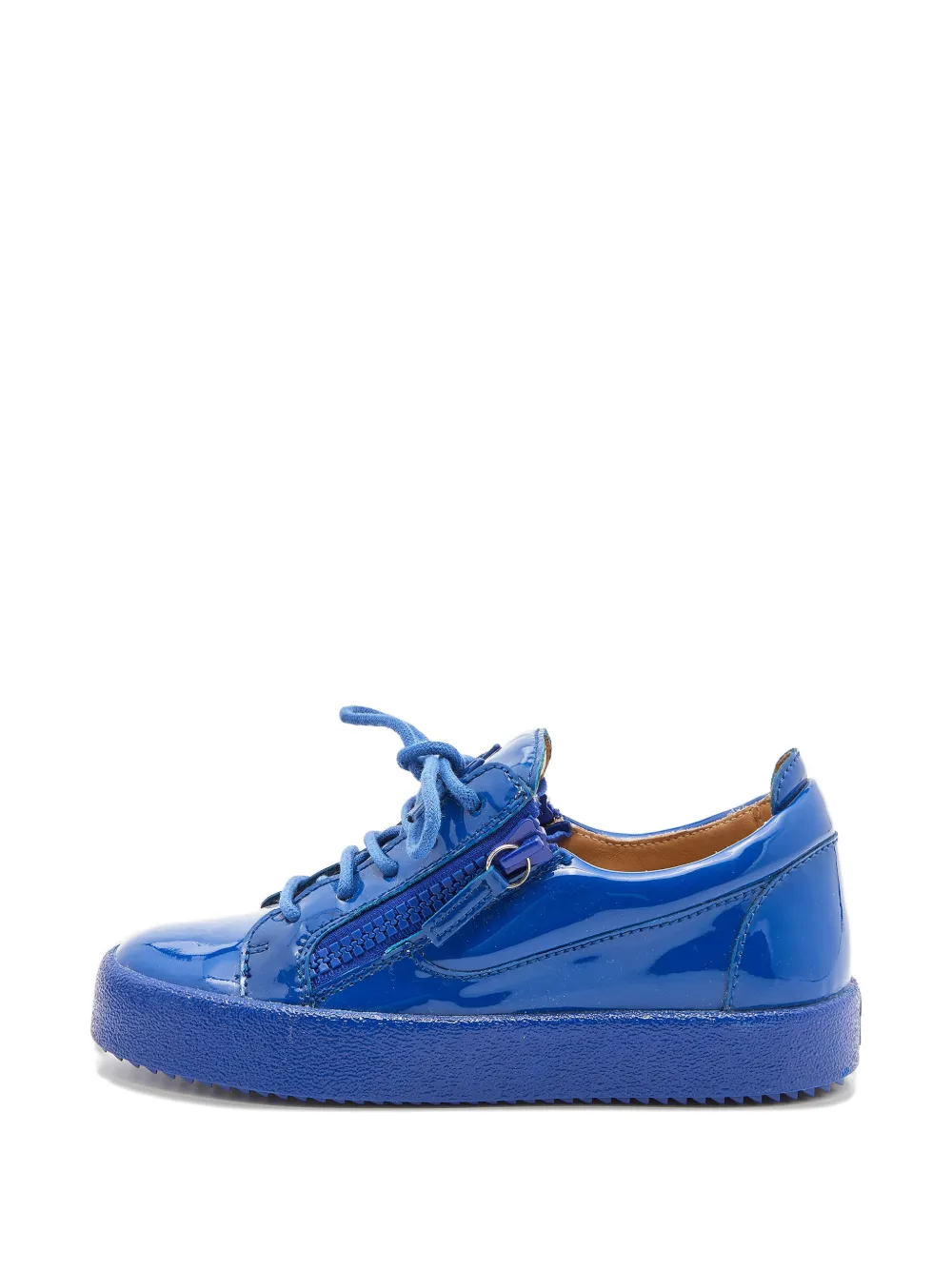 Giuseppe Zanotti Vintage patent leather sneakers - Blu