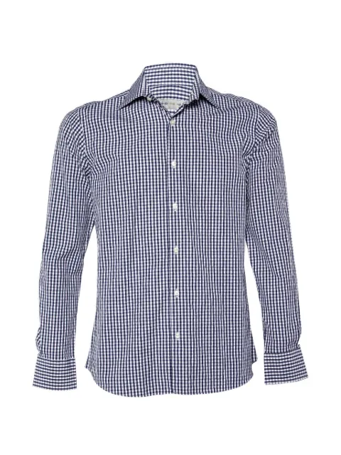 Etro Pre-Owned checked-pattern cotton shirt