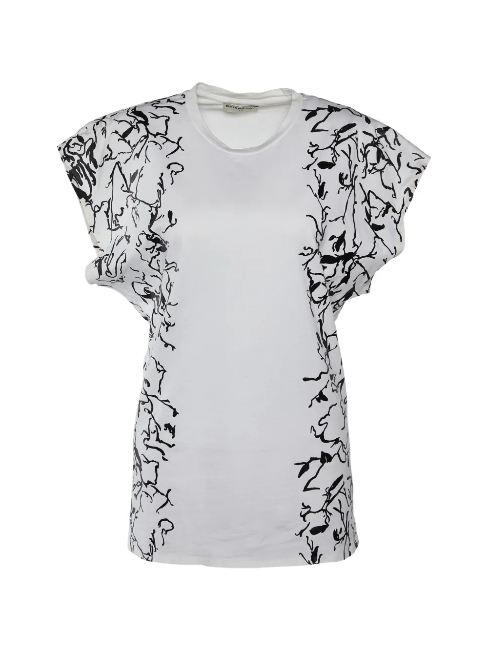 Balenciaga Pre-Owned abstract-print crew-neck T-shirt - Bianco