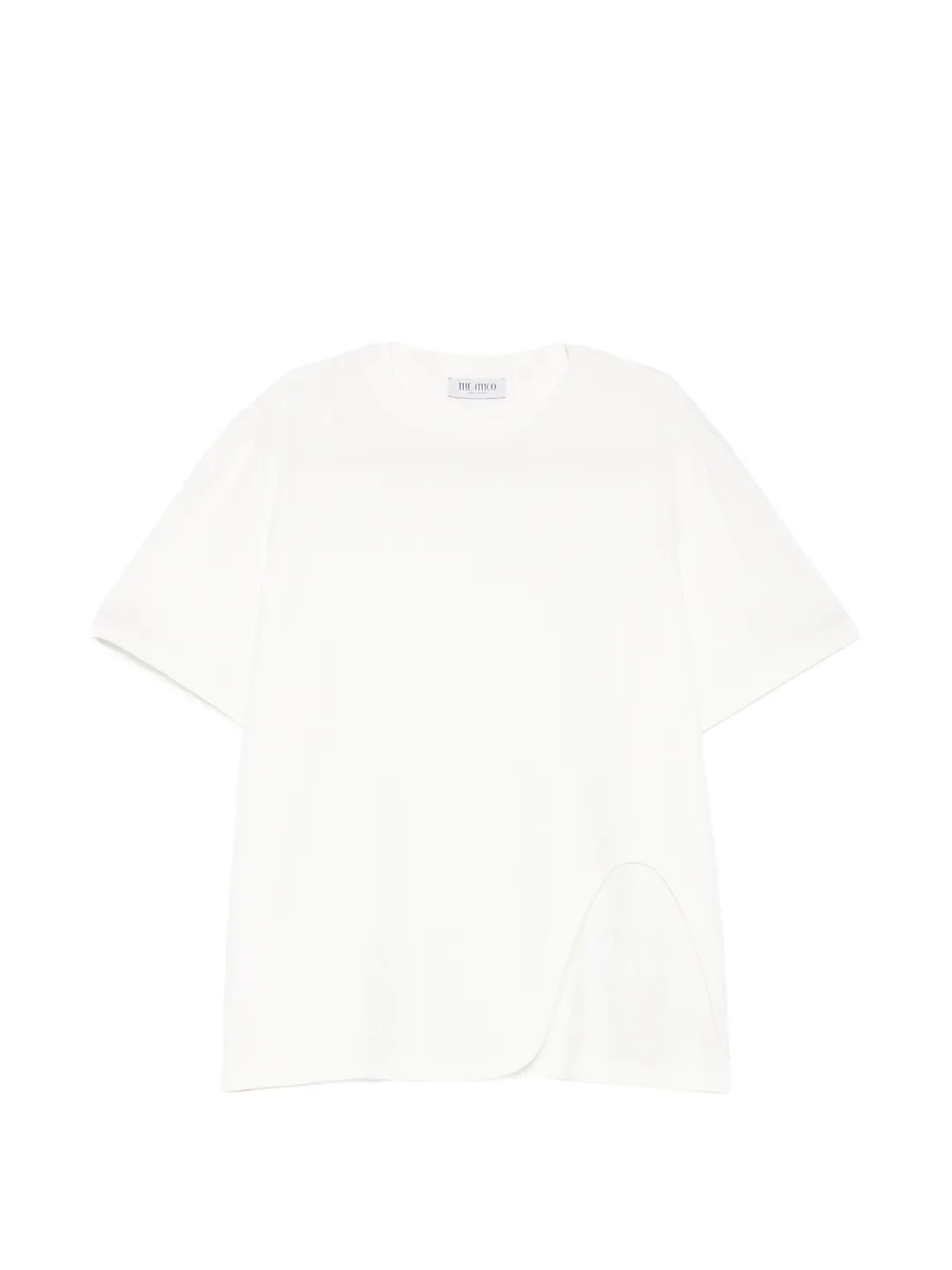 The Attico cut-out hem T-shirt - Weiß