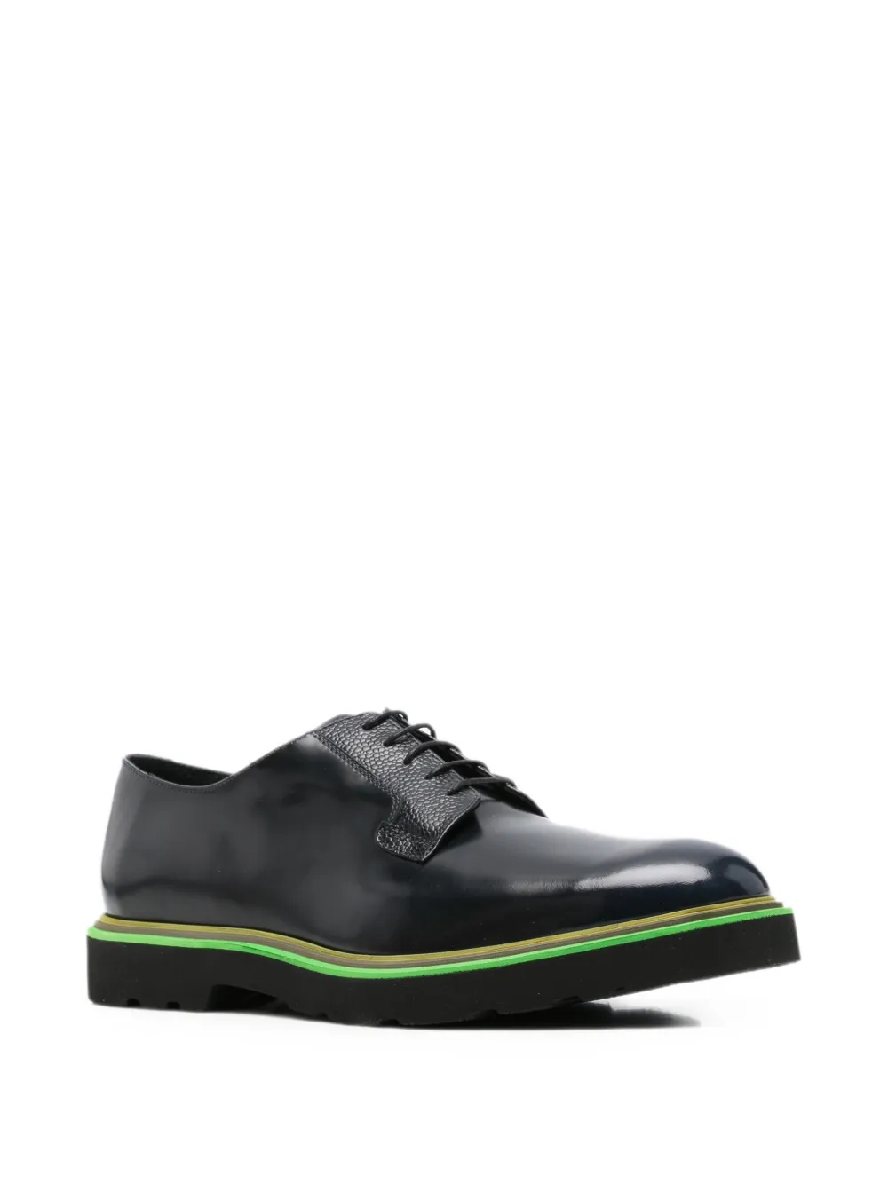Paul Smith Ras lace-up leather Derby shoes Blauw