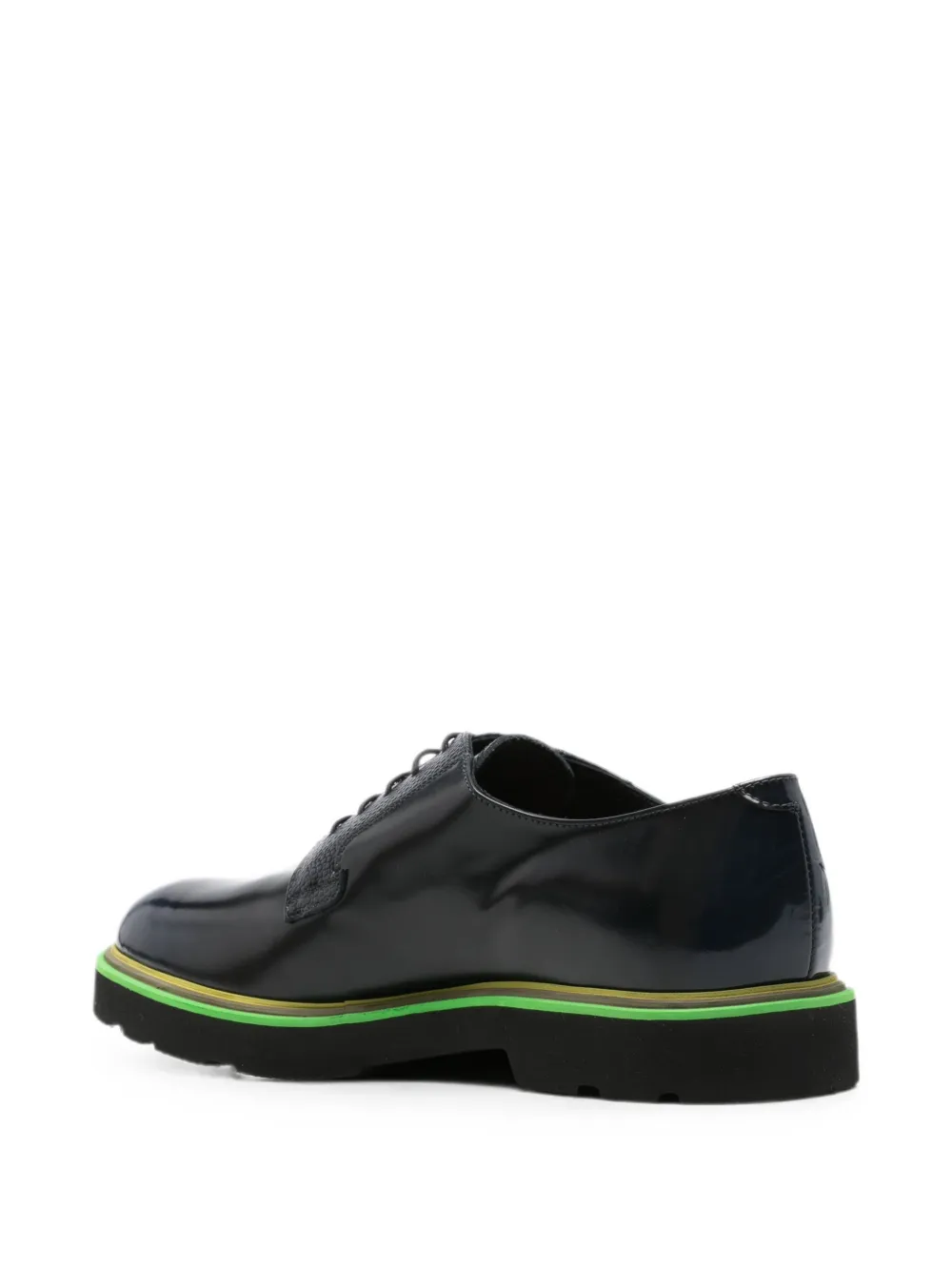 Paul Smith Ras lace-up leather Derby shoes Blauw