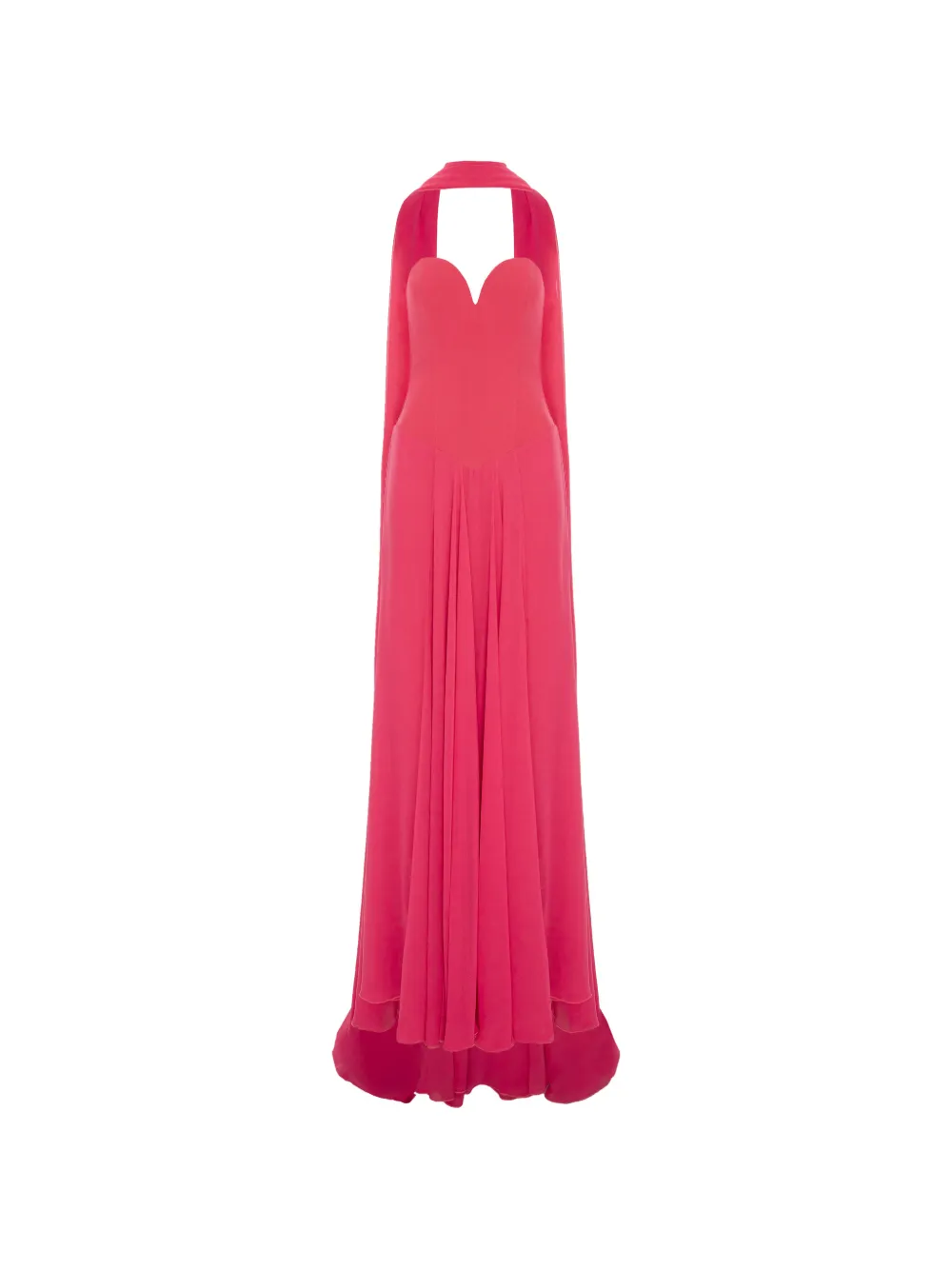 V:PM ATELIER Maddie sweetheart-neck maxi dress - Pink