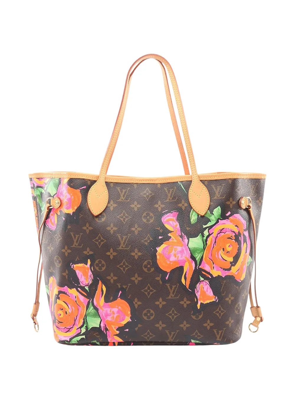 Louis Vuitton Pre-Owned 2008 Monogram Roses Neverfull MM tote bag - Marrone