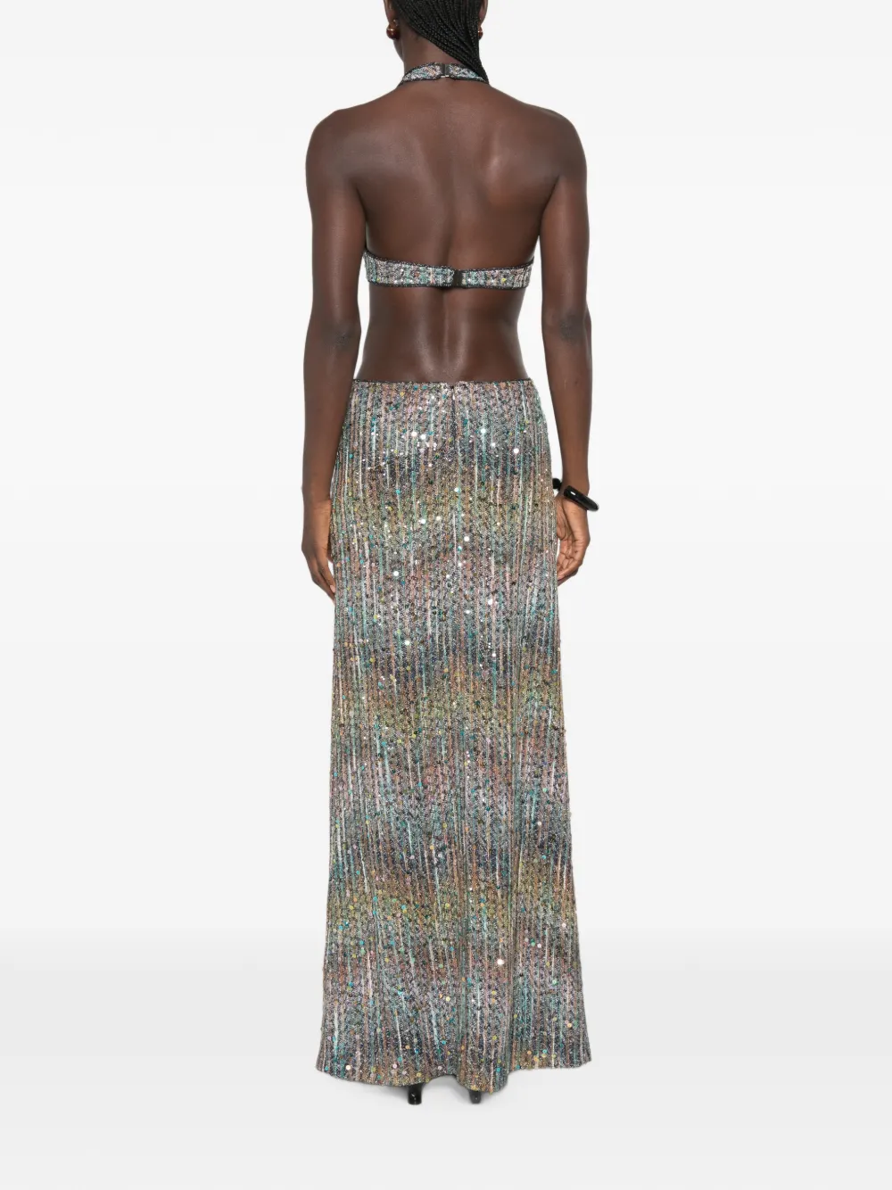 Missoni Jurk verfraaid met pailletten Grijs