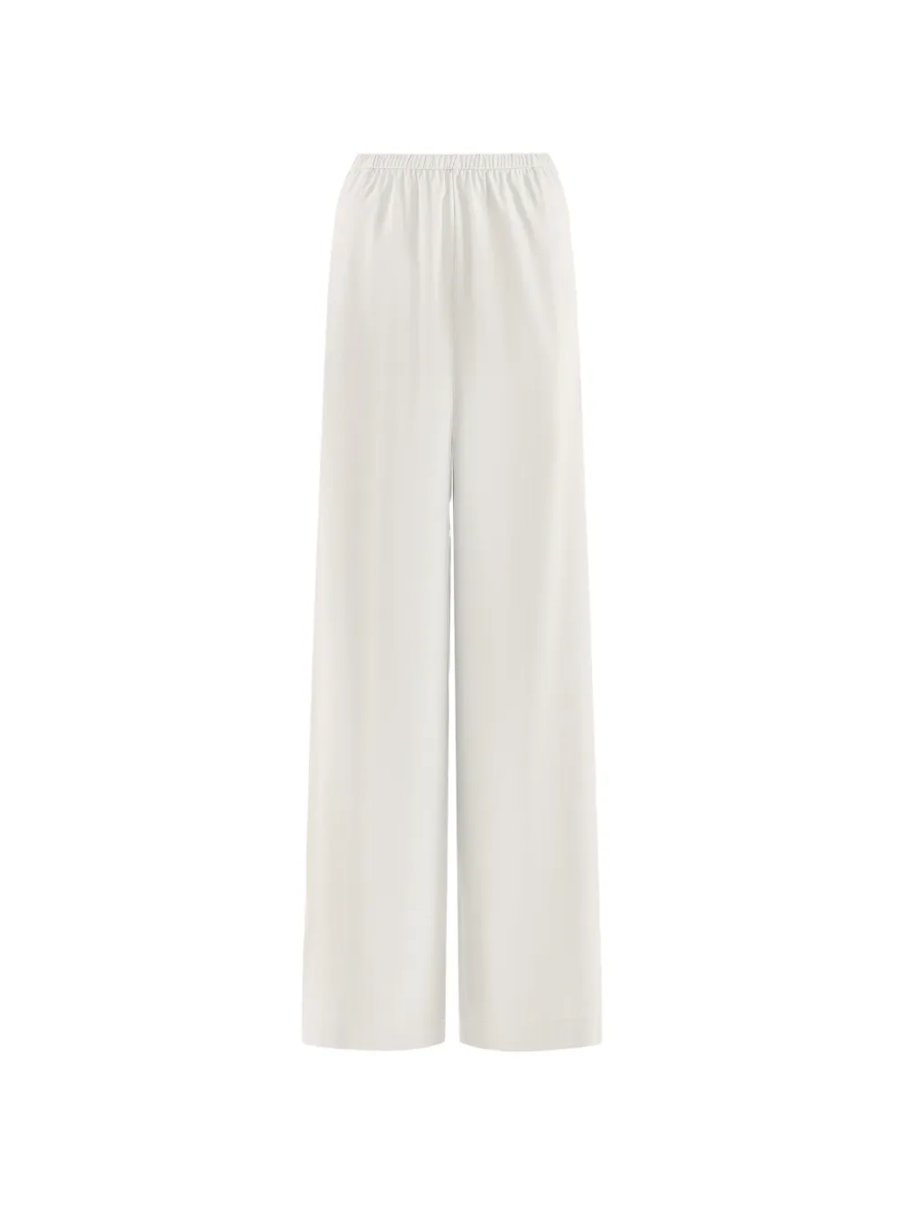 12 Storeez Mica Mercerised Cotton Trousers In White