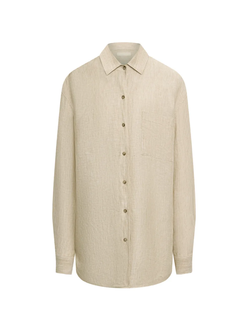 12 STOREEZ Gelato chest-pocket linen shirt