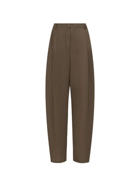12 STOREEZ Affogato pleated linen trousers