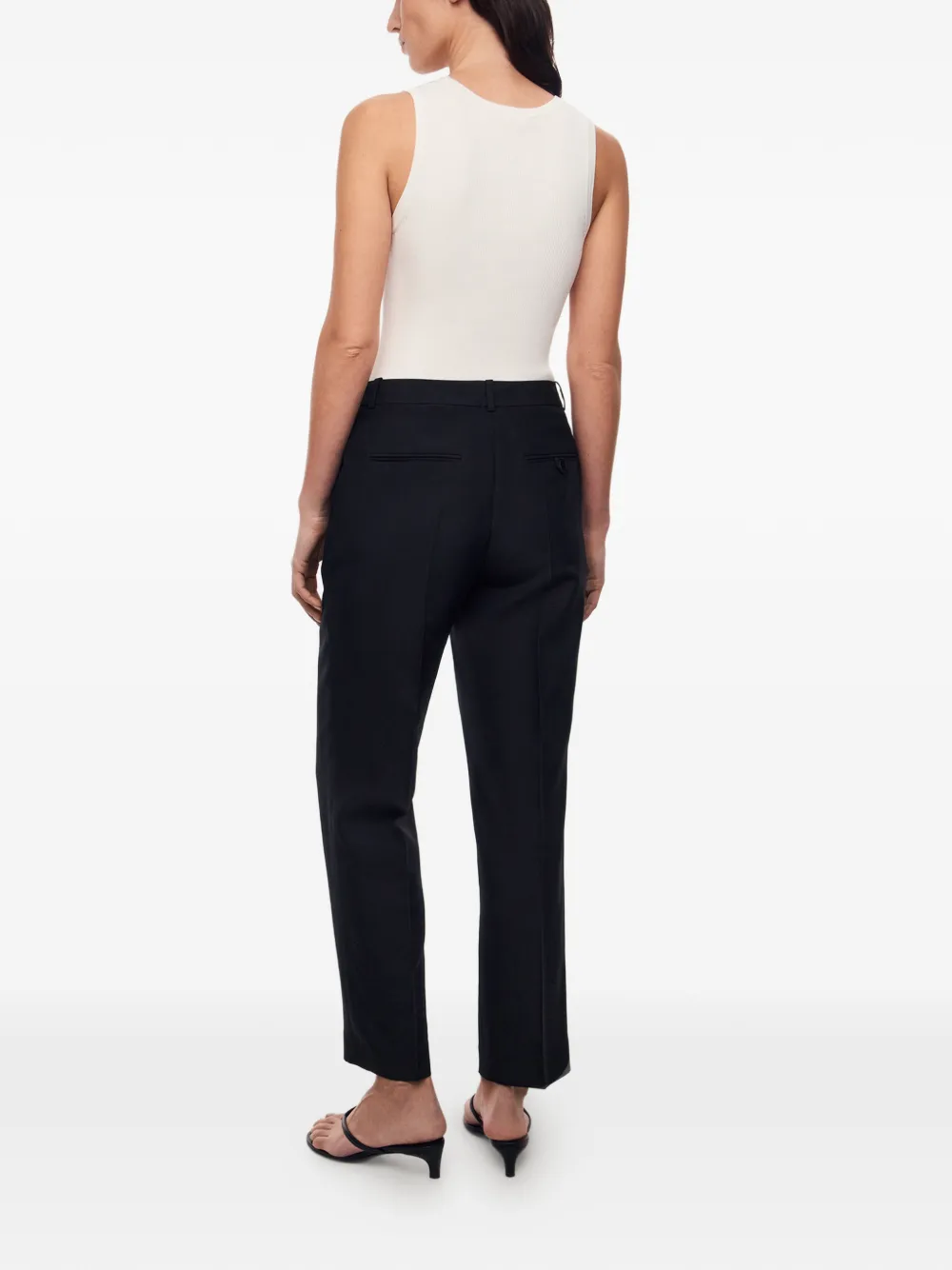 12 STOREEZ Plaza pantalon Zwart