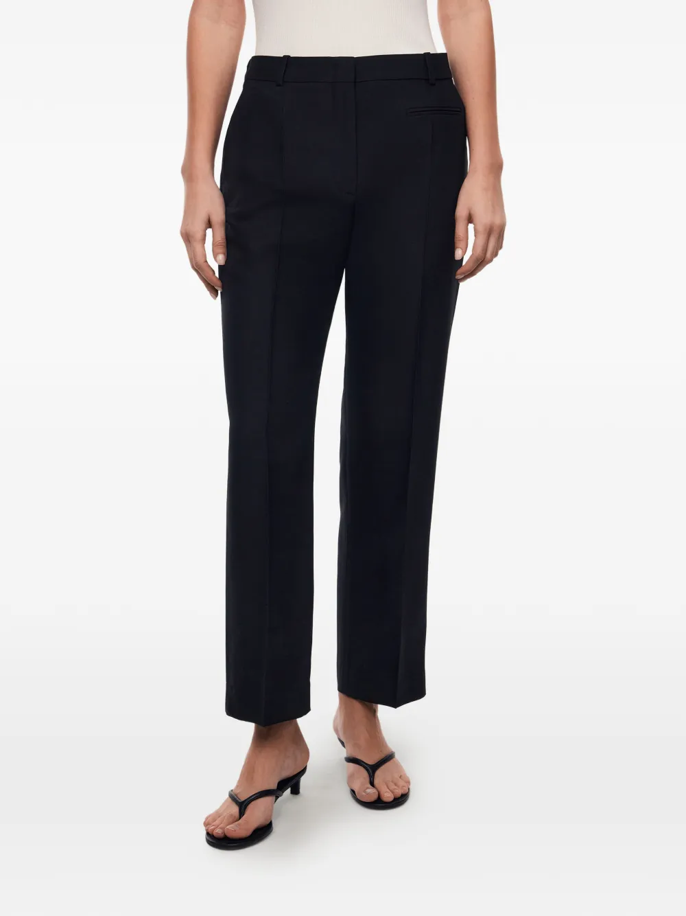 12 STOREEZ Plaza pantalon Zwart