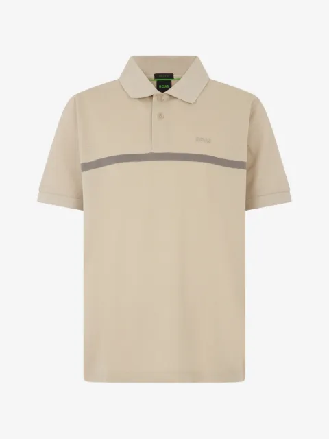 BOSS playera tipo polo con logo bordado