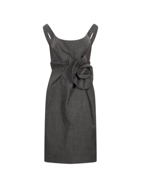 Magda Butrym floral-appliqué sleeveless midi dress