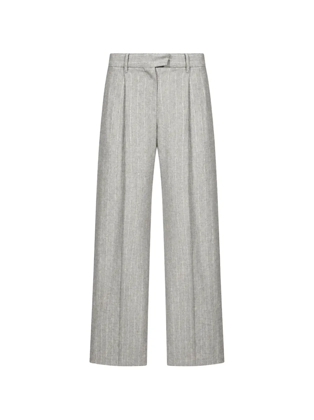 Brunello Cucinelli pinstripe-pattern pleated trousers Grijs