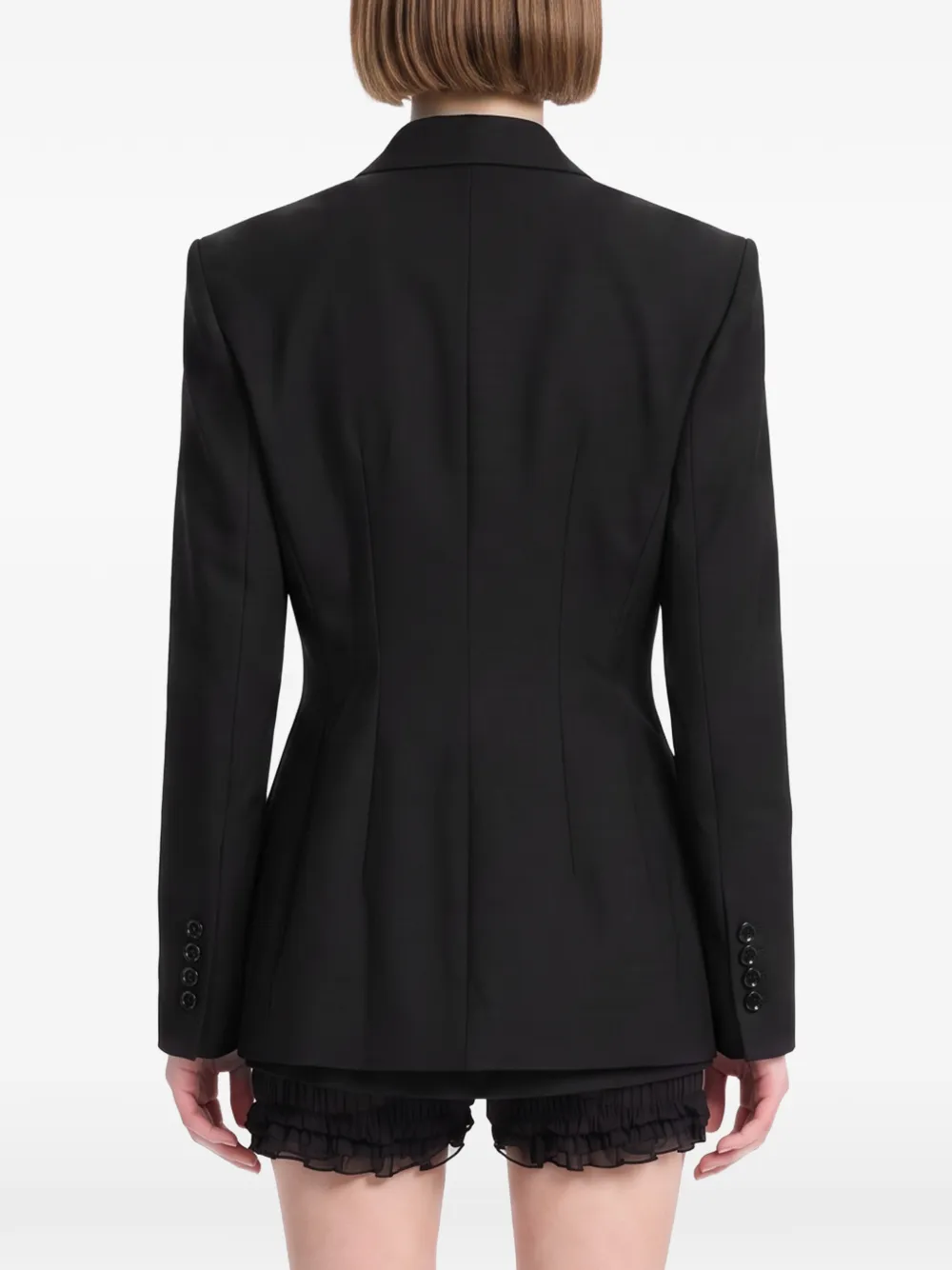 Magda Butrym Wollen blazer met dubbele rij knopen Zwart