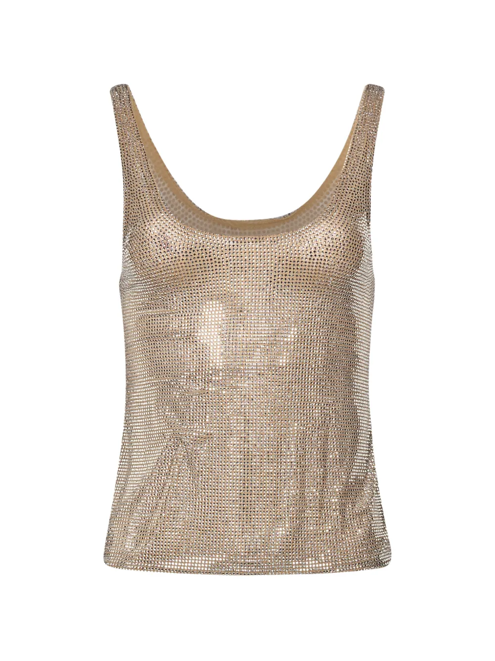 Giuseppe Di Morabito crystal-embellished mesh top - Oro
