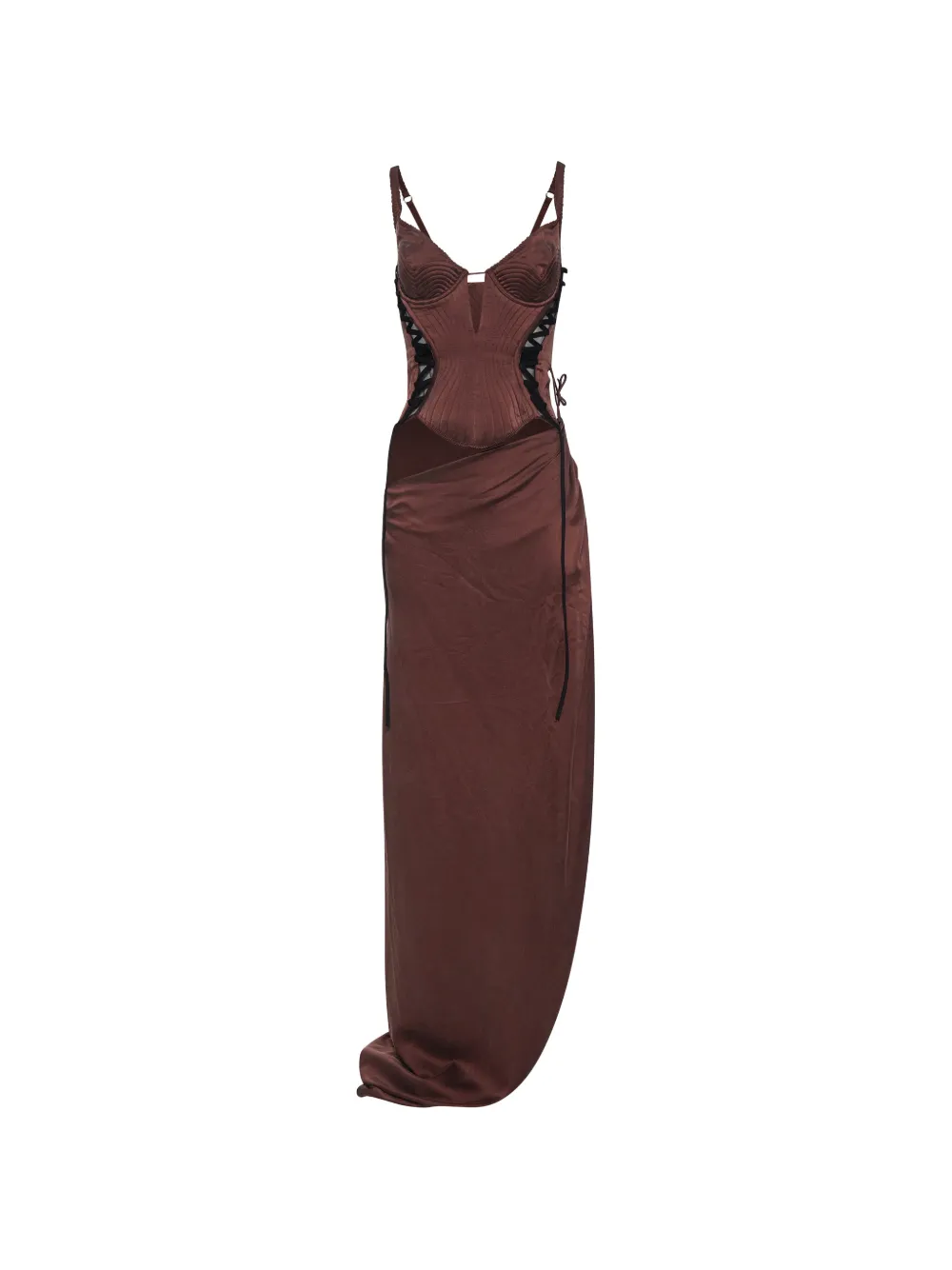 Maria Lucia Hohan Malena lace-up corset maxi dress