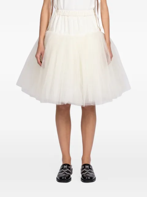 Simone Rocha tulle-layered elasticated-waist mini skirt