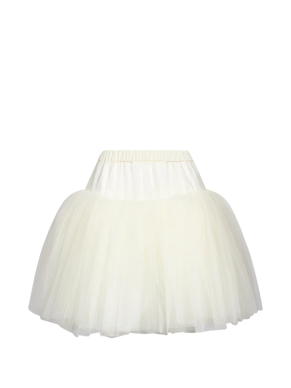 Simone Rocha tulle-layered elasticated-waist mini skirt Wit