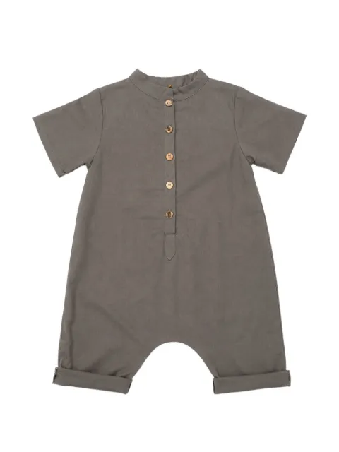 minimù button-up short-sleeve jumpsuit