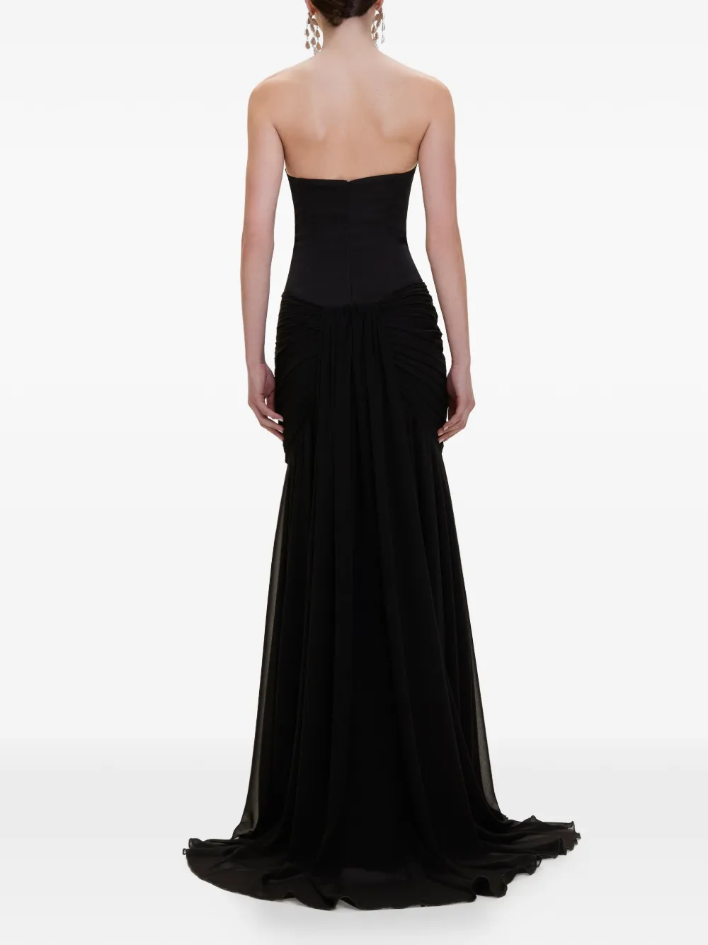 V:PM ATELIER Jurk met ruches Zwart