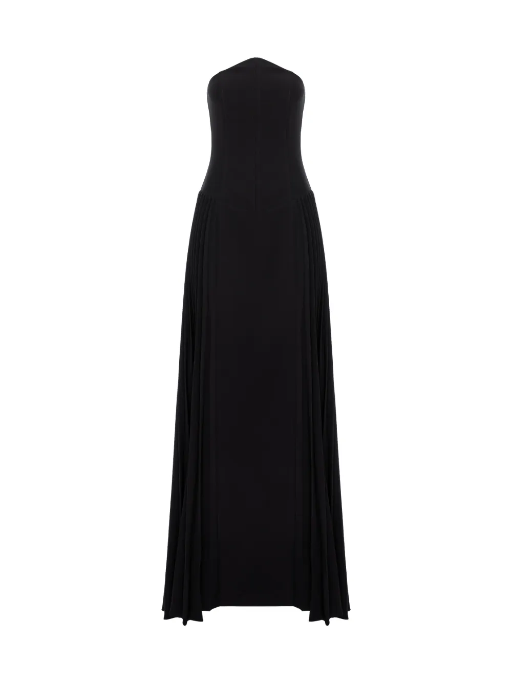 V:PM ATELIER strapless pleated dress - Black