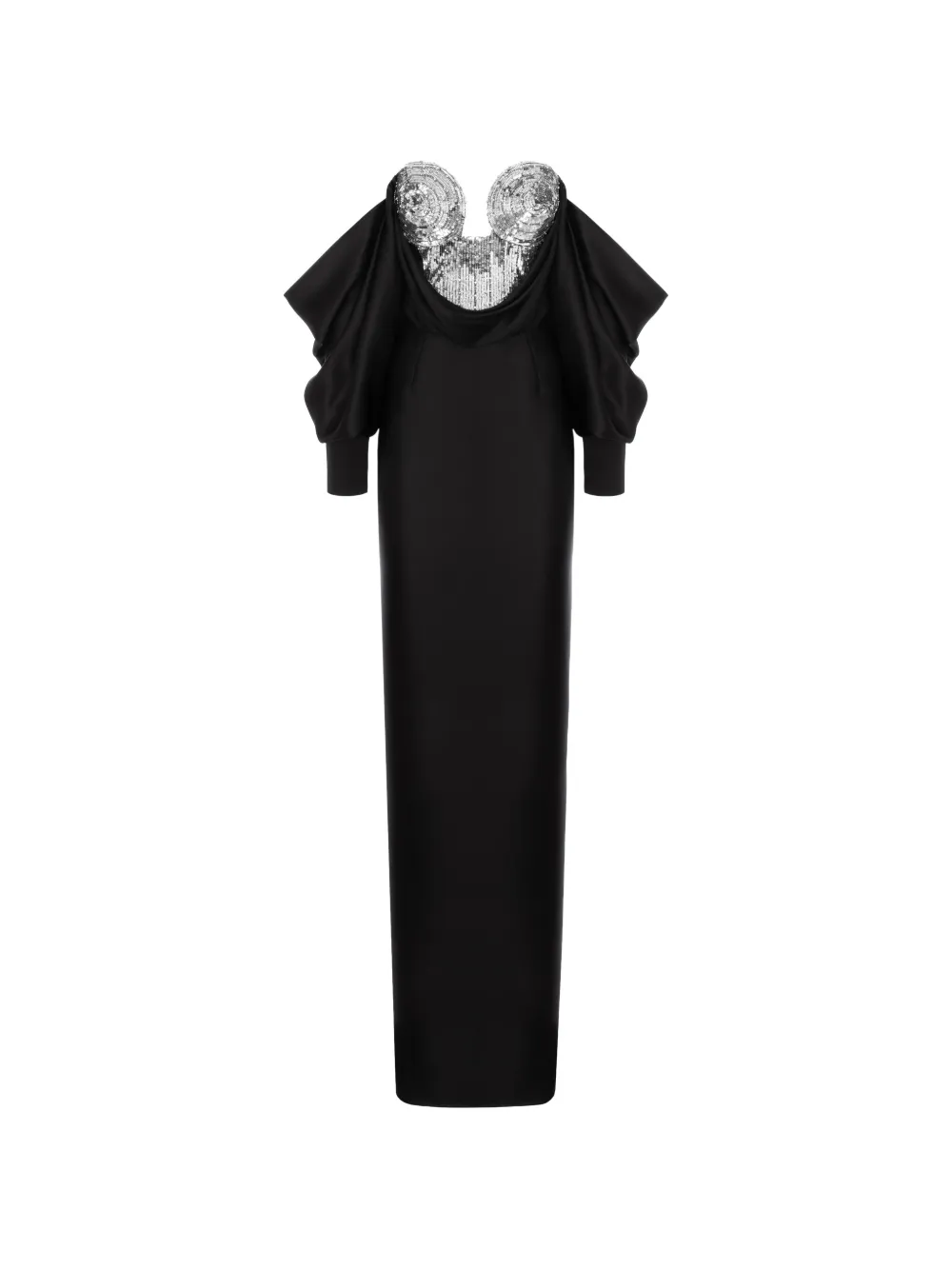 Cristina Savulescu The Warrior sequin-embellished draped gown