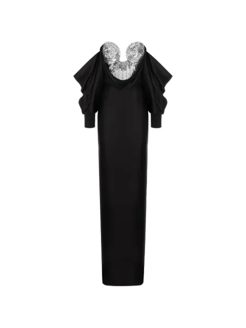 Cristina Savulescu The Warrior sequin-embellished draped gown