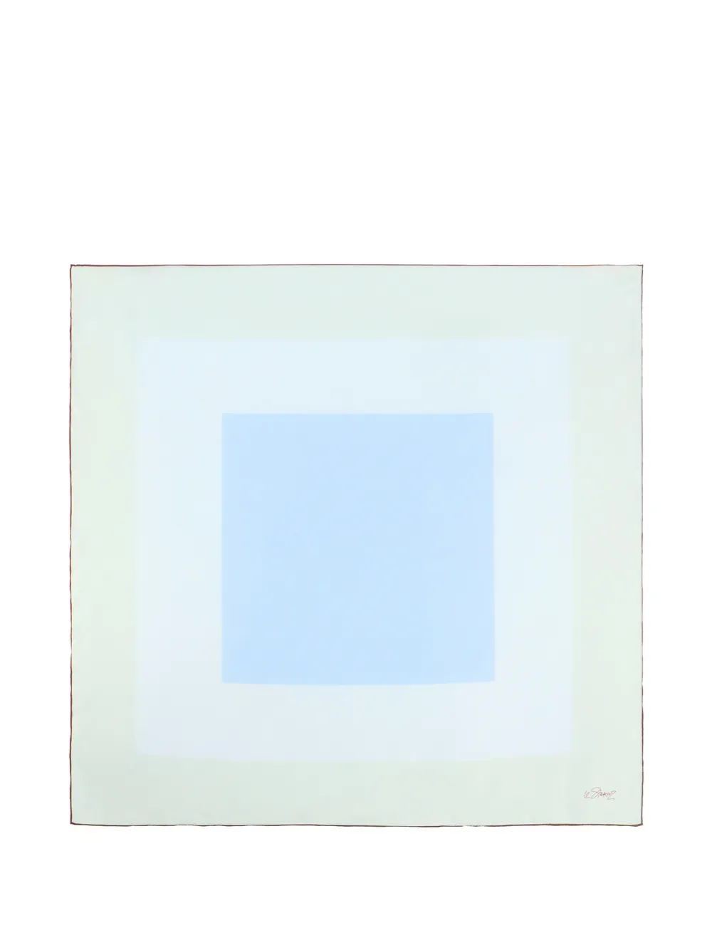 12 STOREEZ Foulard in seta con effetto sfumato - Blu