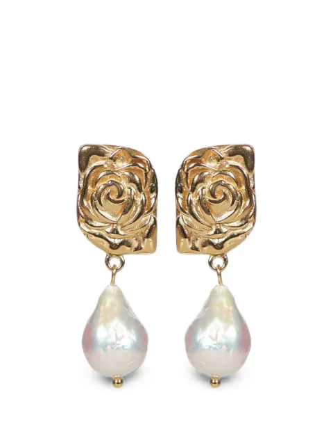 Magda Butrym rose-detail earrings