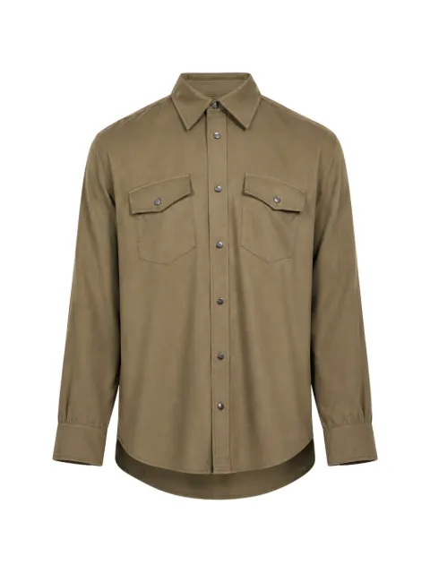 SIMKHAI  Carter flap-pocket long-sleeve shirt