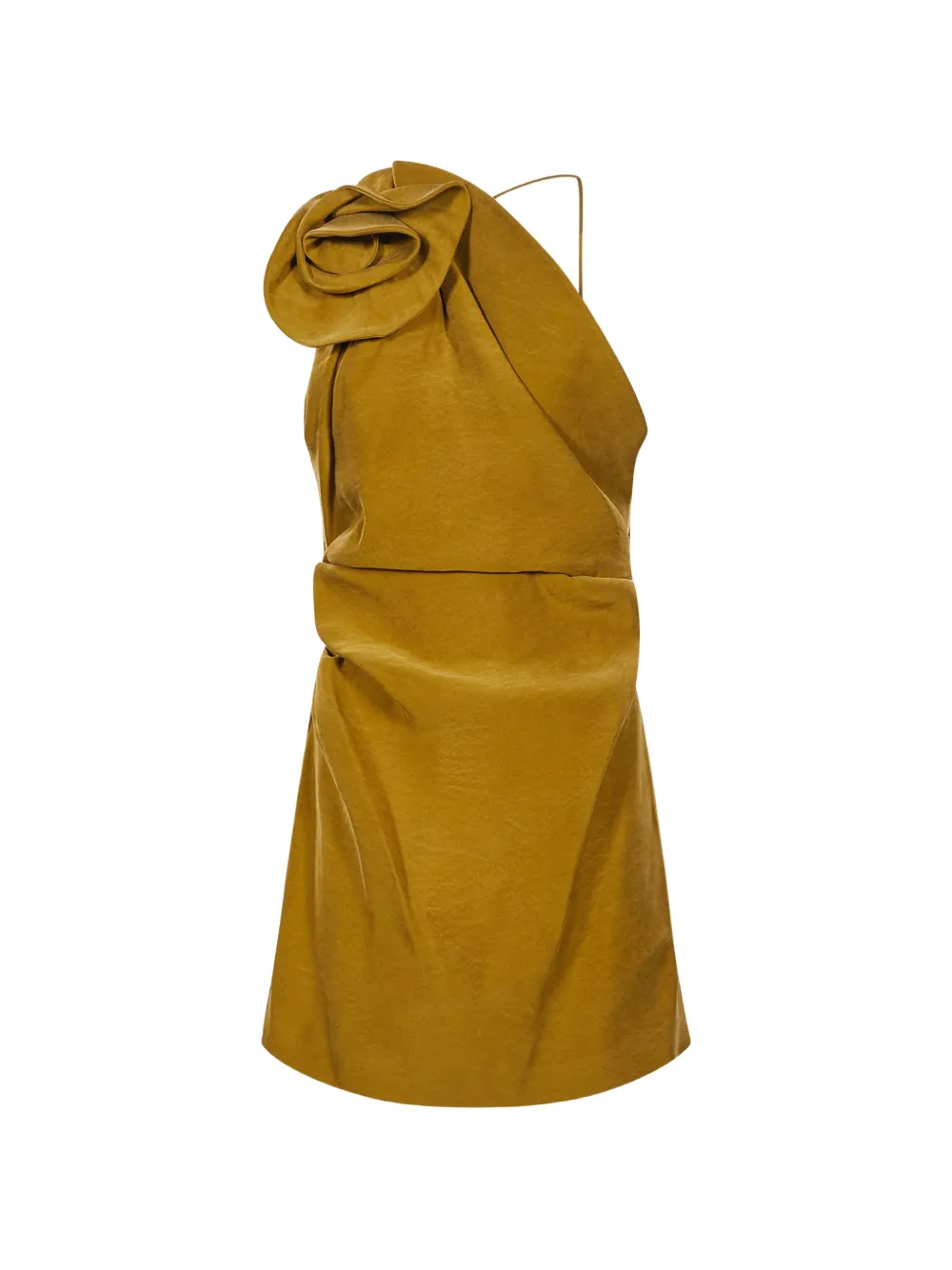 Magda Butrym flower-embellished mini dress - Verde