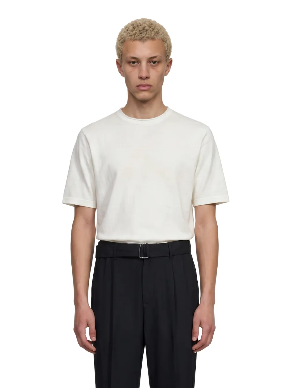 SIMKHAI Duke T-shirt met ronde hals en korte mouwen Wit