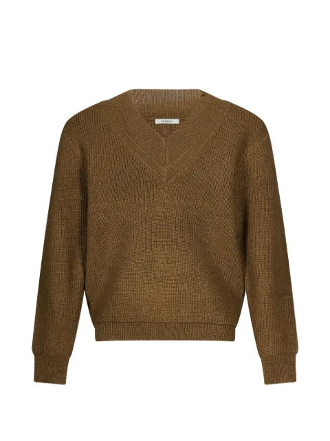 ENTIRE STUDIOS elbow-patch V-neck sweater