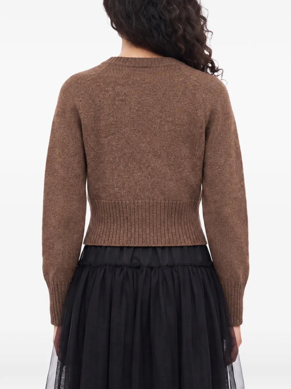 Simone Rocha bead-embellished cardigan Bruin