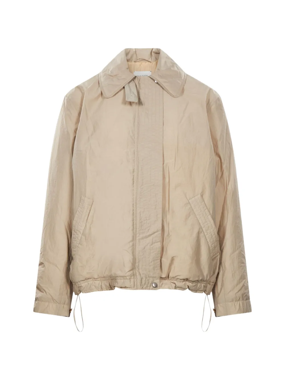 Magda Butrym scarf-detail zip-up jacket - Toni neutri