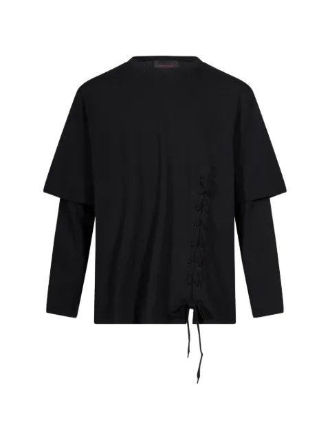 Simone Rocha lace-up layered T-shirt