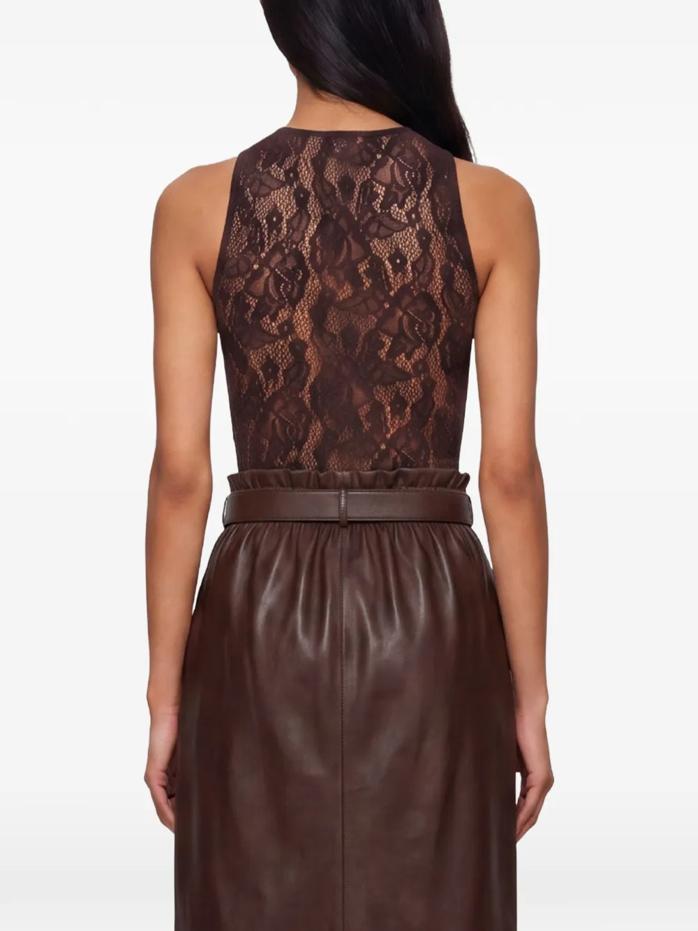 Wolford lace-pattern bodysuit Bruin