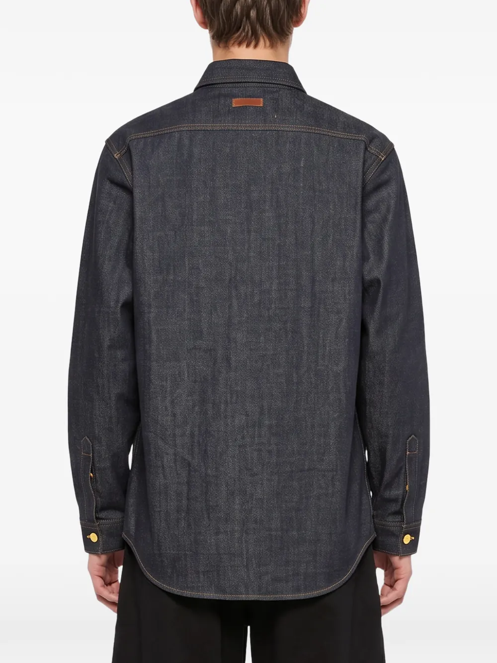 ENTIRE STUDIOS chest-pocket shirt Blauw