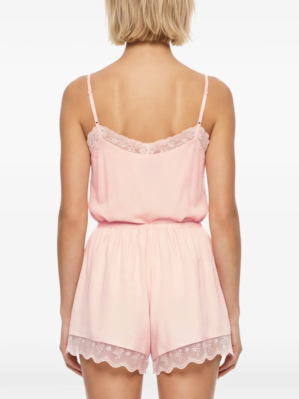 Simone Rocha Hemd met afwerking van kant Roze
