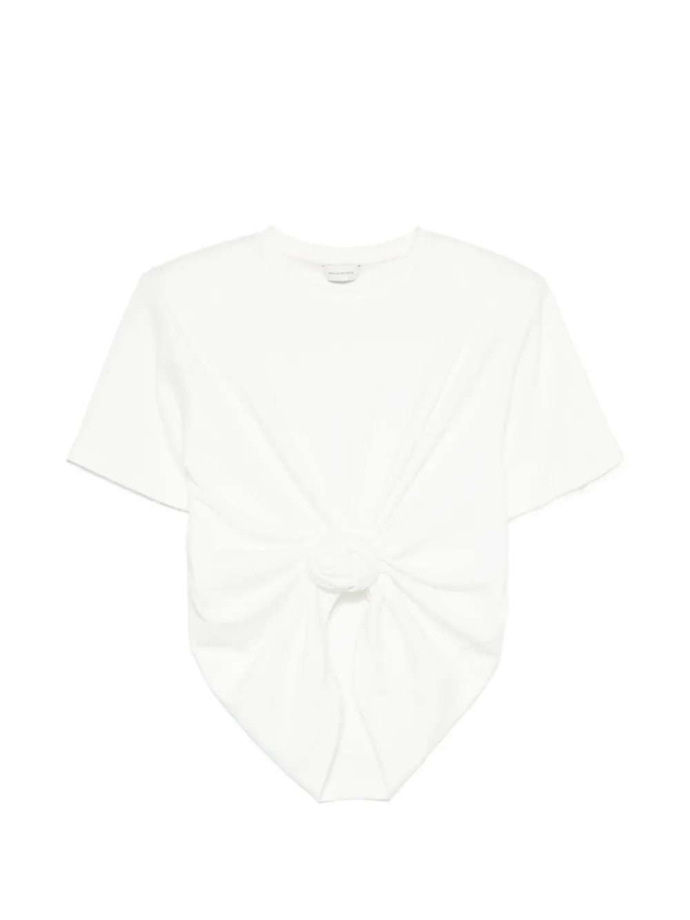 Magda Butrym knot-detail T-shirt - Bianco