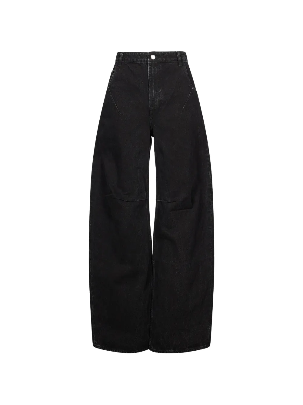 ENTIRE STUDIOS cotton logo-patch tapered jeans - Nero