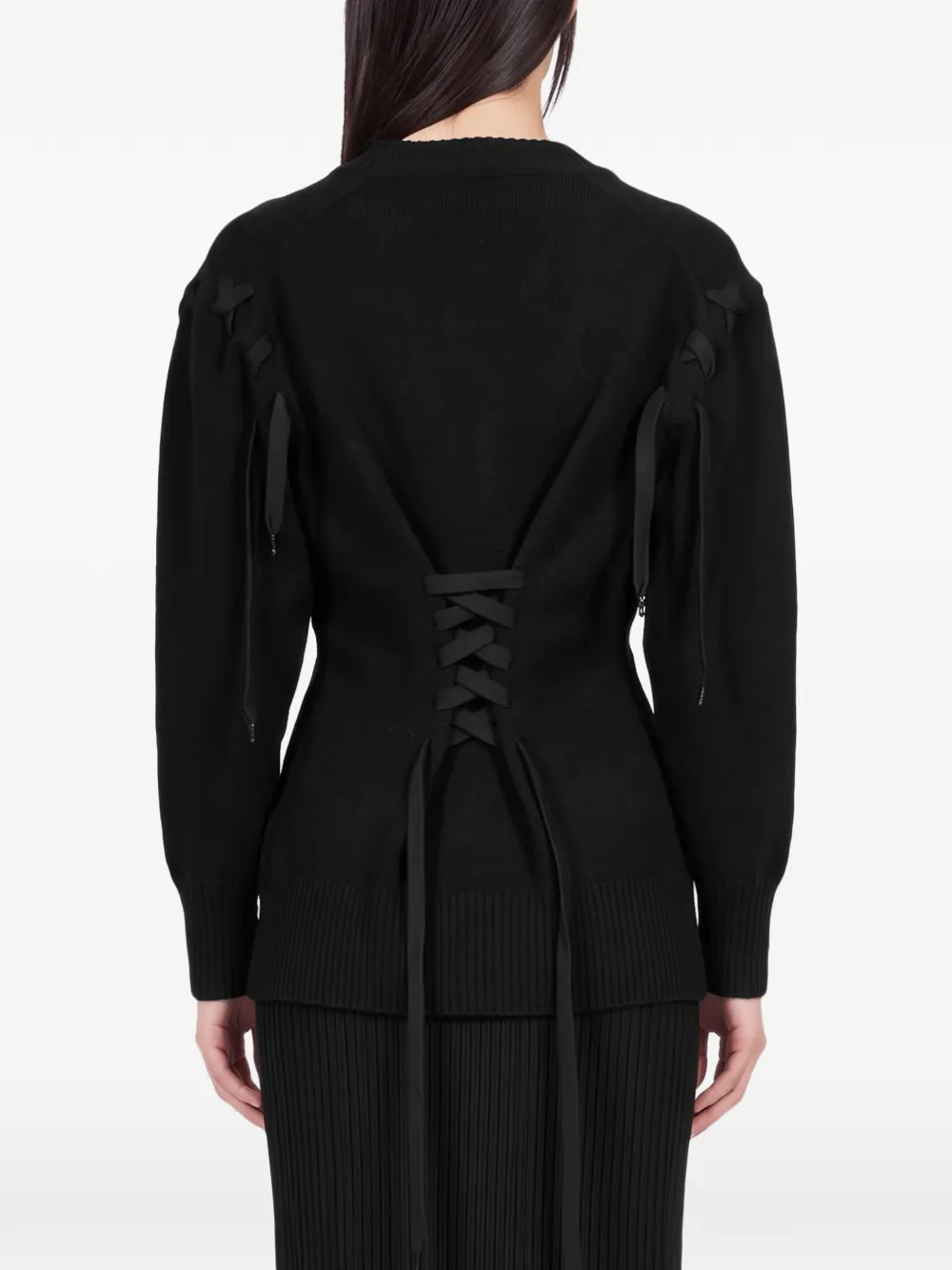 Simone Rocha Vest met V-hals Zwart