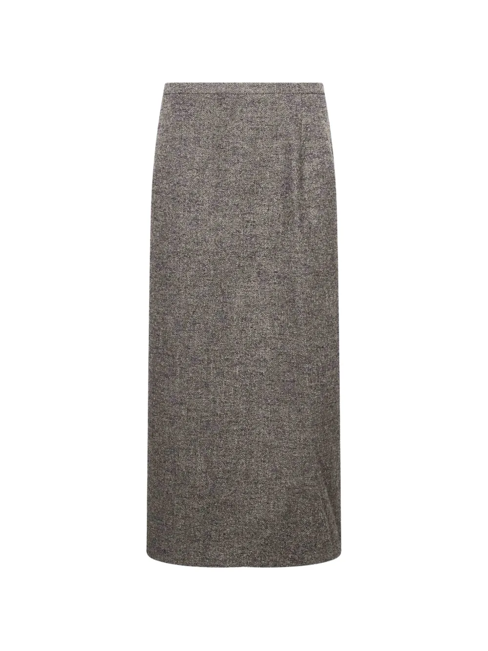 Magda Butrym herringbone-pattern wrap maxi skirt - Grigio
