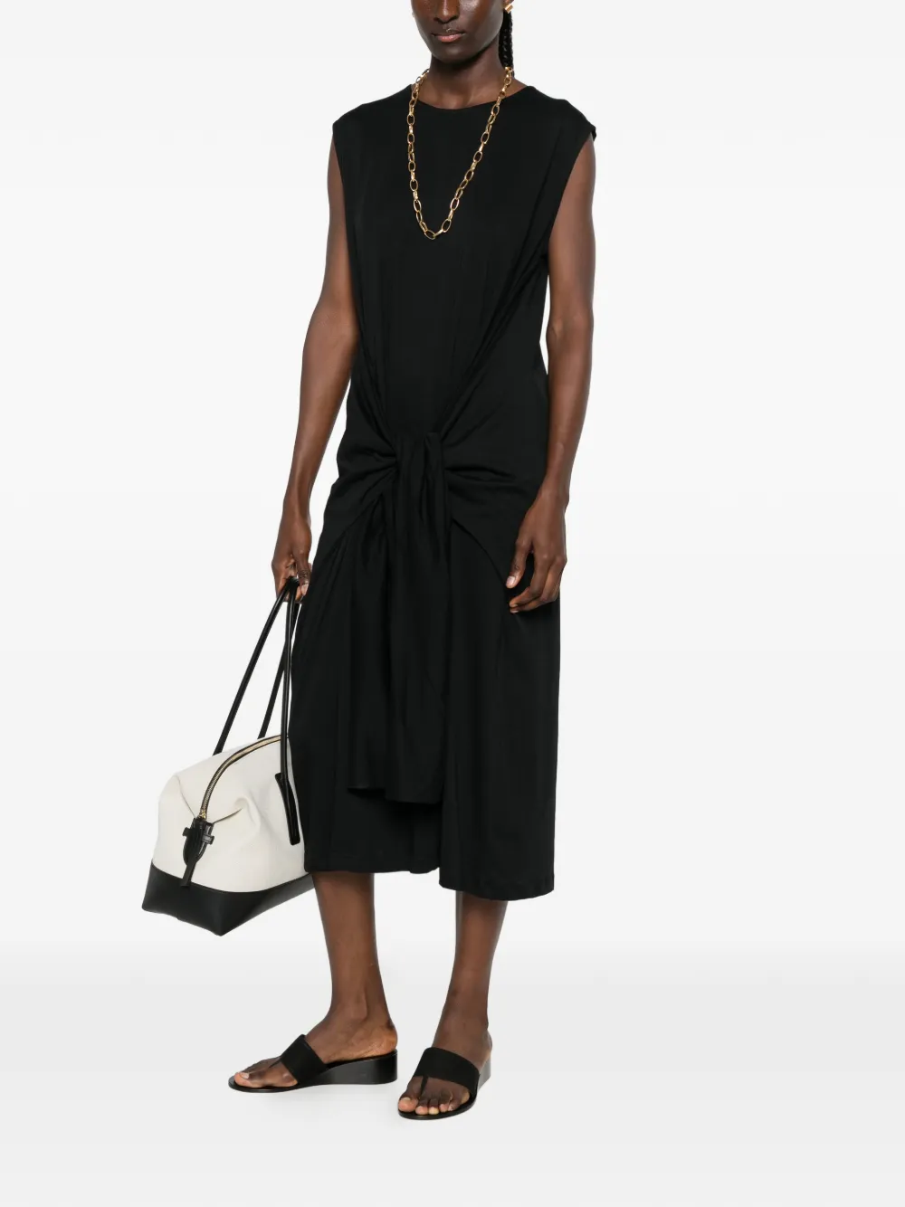 TOTEME Jurk met gedraaid detail Zwart