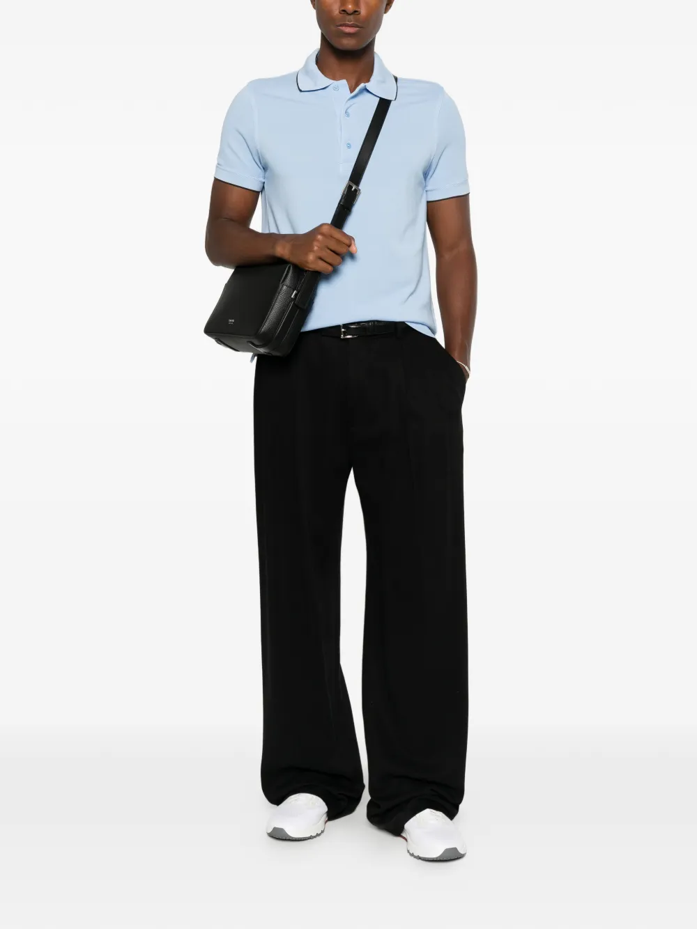 TOM FORD Poloshirt met contrasterende afwerking Blauw