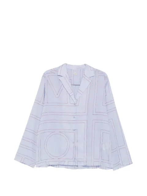 TOTEME geometric-pattern long-sleeve shirt