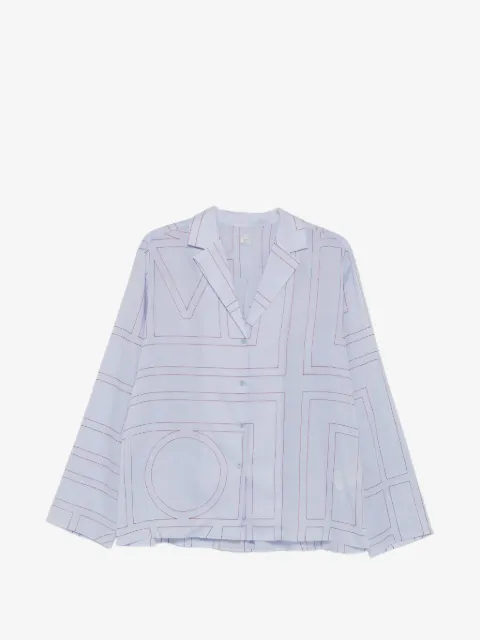 TOTEME geometric-pattern long-sleeve shirt