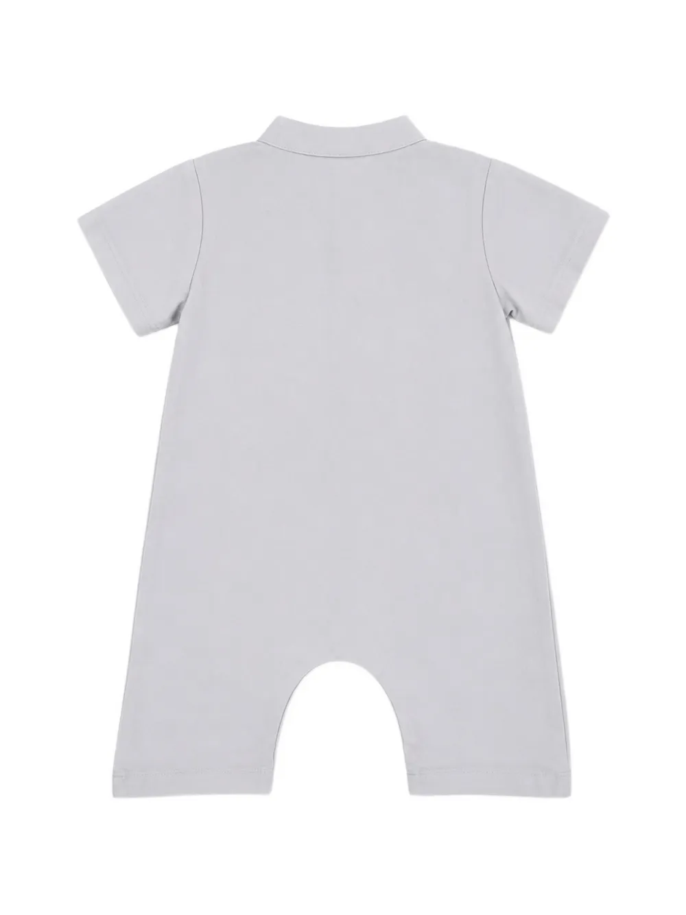 minimù Jumpsuit met knoopsluiting en korte mouwen Grijs