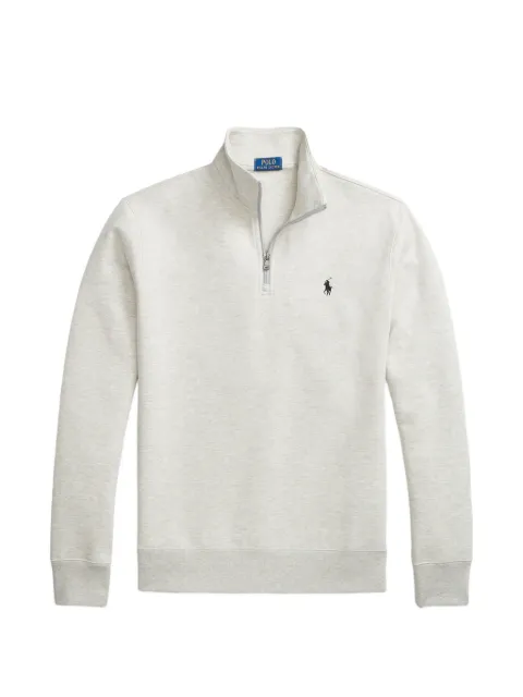 Polo Ralph Lauren quarter-zip logo-embroidered sweater
